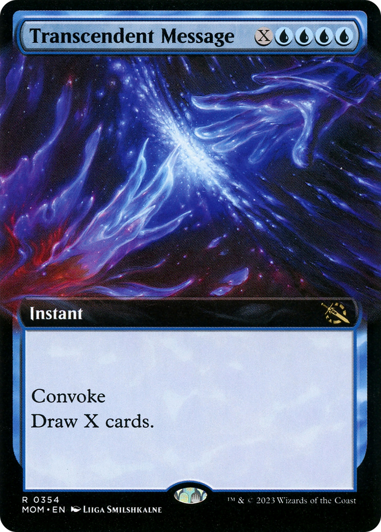 Transcendent Message (MOM-354) [March of the Machine] (Extended Art) Foil MTG Single Wizards of the Coast