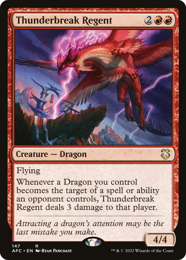 Thunderbreak Regent (AFC-147) [Forgotten Realms Commander] MTG Single Wizards of the Coast