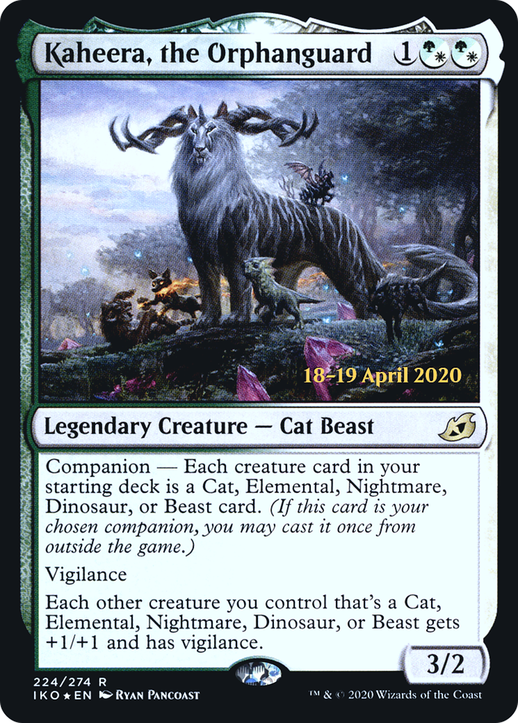 Kaheera, the Orphanguard (PRE-224) [Ikoria: Lair of Behemoths Promos] Foil MTG Single Wizards of the Coast