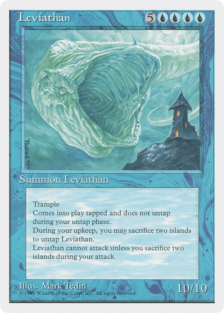 Leviathan (4ED-080) [Fourth Edition] MTG Single Wizards of the Coast