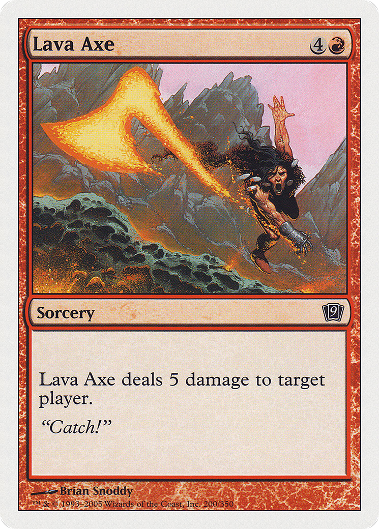 Lava Axe (9ED-200) [Ninth Edition] MTG Single Wizards of the Coast