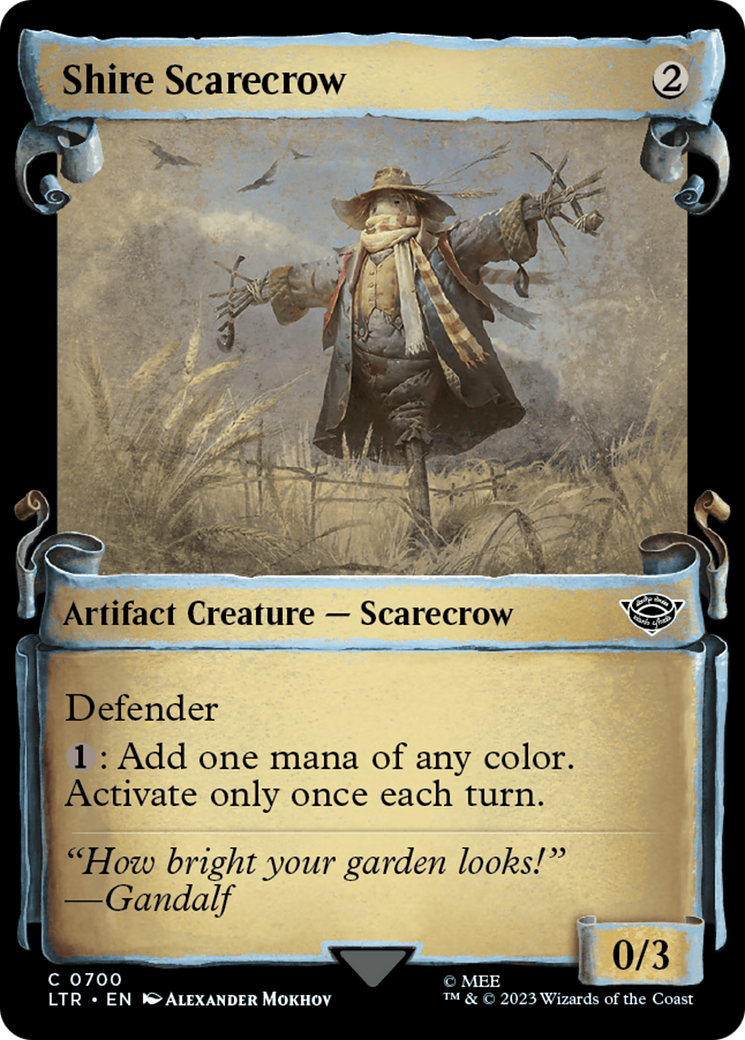 Shire Scarecrow (Showcase Scrolls) (LTR-700) [The Lord of the Rings: Tales of Middle-earth] (Showcase) MTG Single Wizards of the Coast