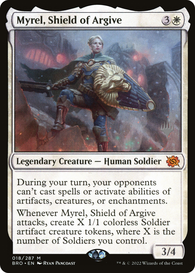 Myrel, Shield of Argive (PPBRO-018) [The Brothers' War Promos] Foil MTG Single Wizards of the Coast