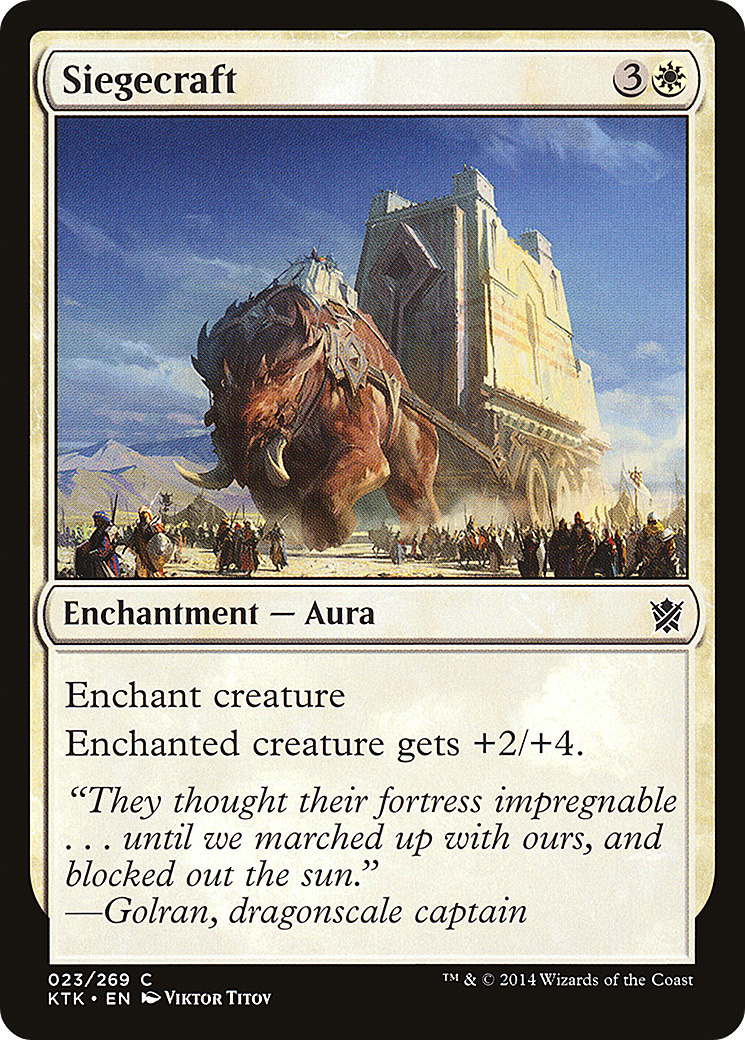 Siegecraft (KTK-023) [Khans of Tarkir] MTG Single Wizards of the Coast