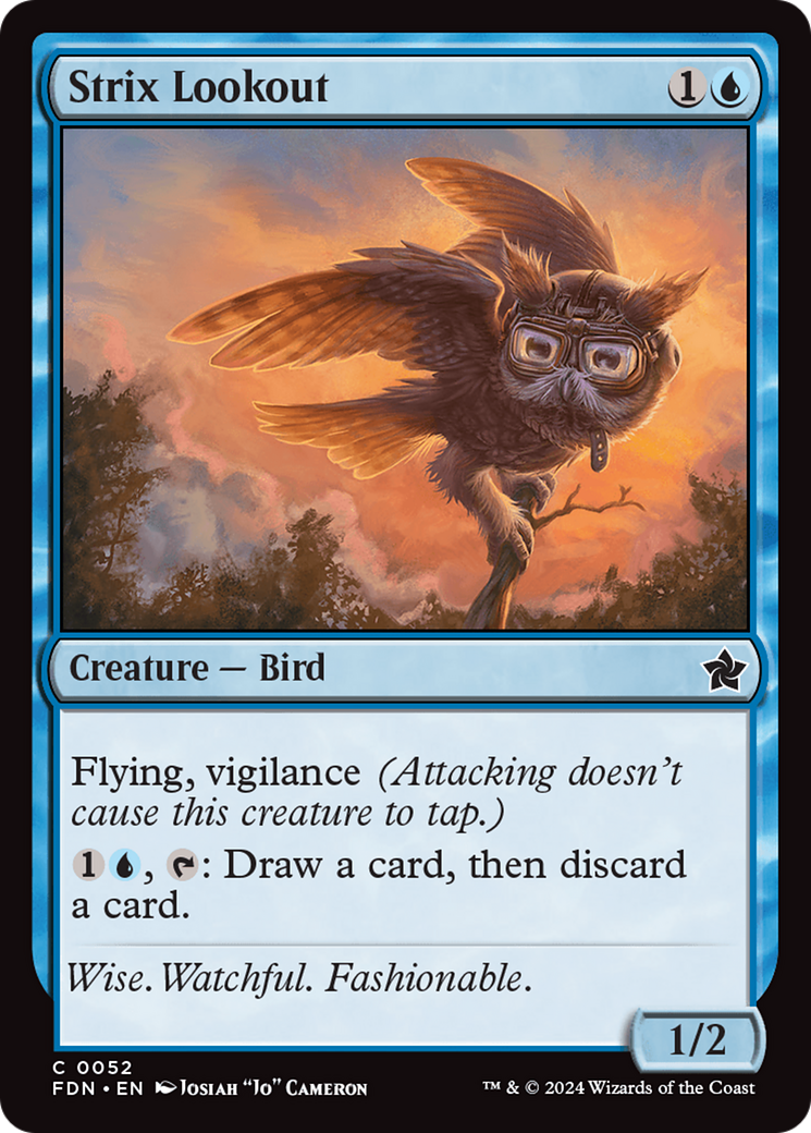 Strix Lookout (FDN-052) [Foundations] Foil MTG Single Wizards of the Coast