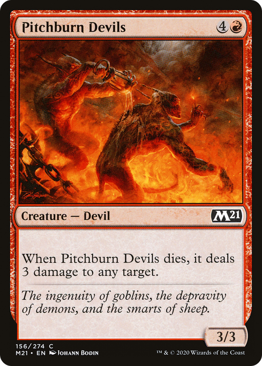 Pitchburn Devils (M21-156) [Core Set 2021] Foil MTG Single Wizards of the Coast