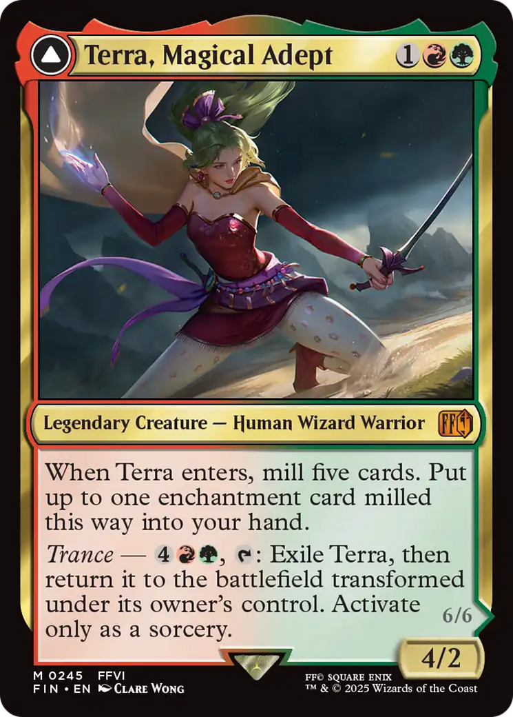 Terra, Magical Adept // Esper Terra (FIN-245) [FINAL FANTASY] (enchantment) Foil MTG Single Wizards of the Coast