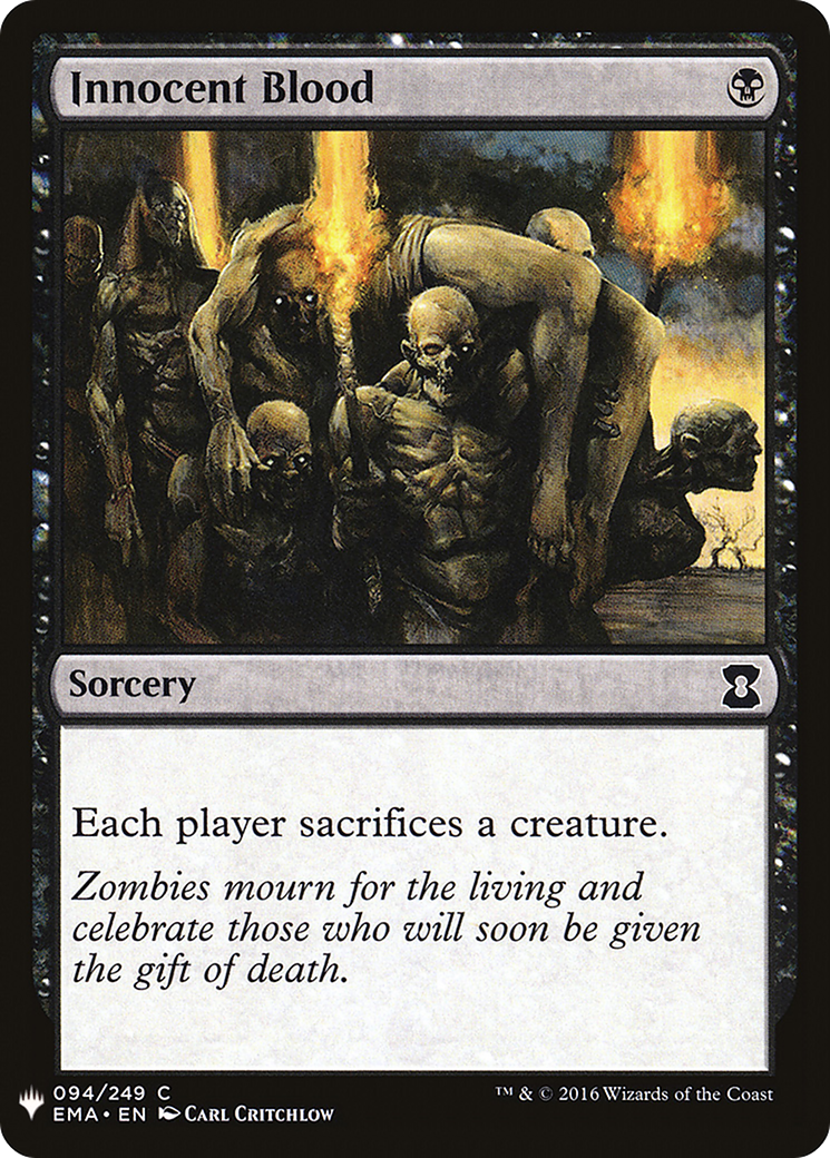 Innocent Blood (LIST-EMA-94) [Mystery Booster] The List MTG Single Wizards of the Coast