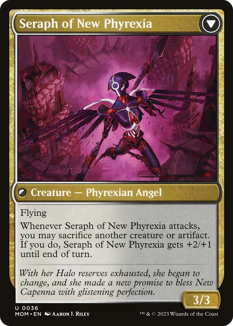 Seraph of New Capenna // Seraph of New Phyrexia (MOM-036) [March of the Machine] Foil MTG Single Wizards of the Coast