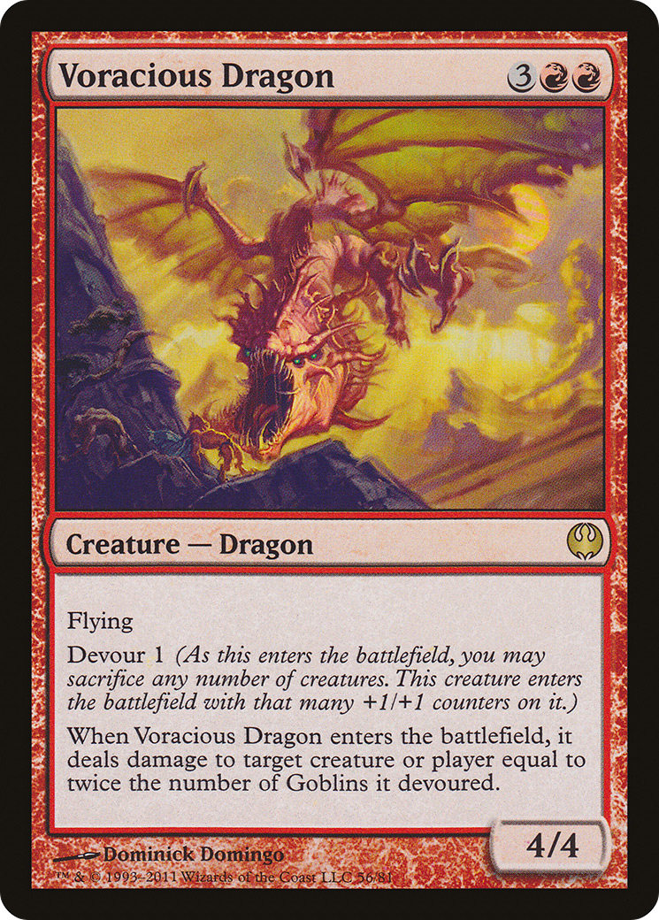 Voracious Dragon (DDG-056) [Misc] Duel Decks: Knights vs. Dragons MTG Single Wizards of the Coast