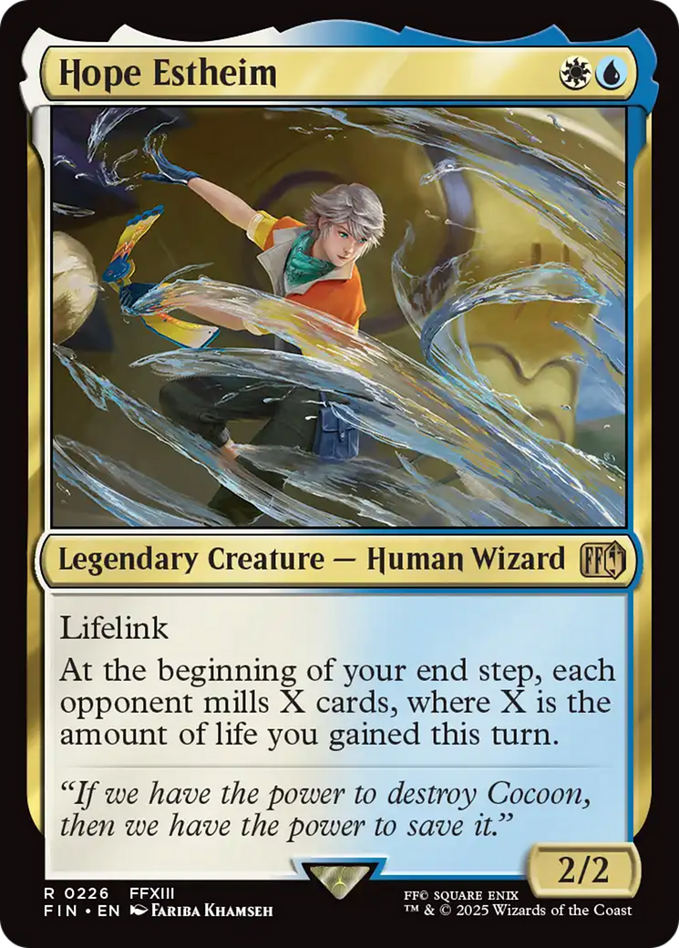 Hope Estheim (FIN-226) [FINAL FANTASY] Foil MTG Single Wizards of the Coast