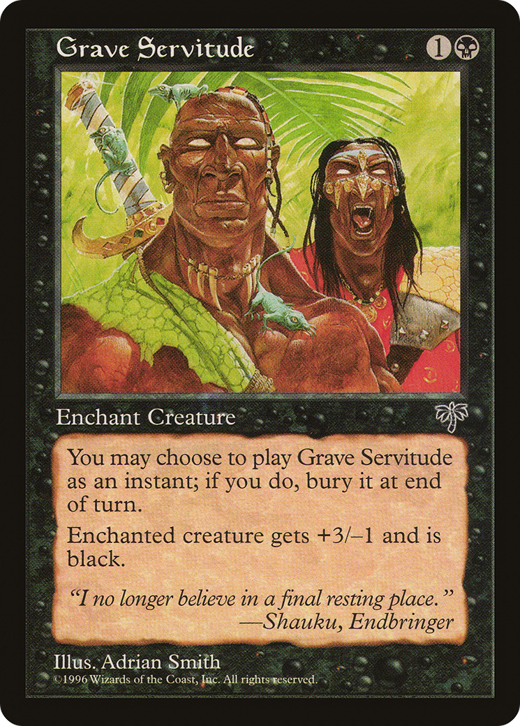 Grave Servitude (MIR-) [Mirage] MTG Single Wizards of the Coast