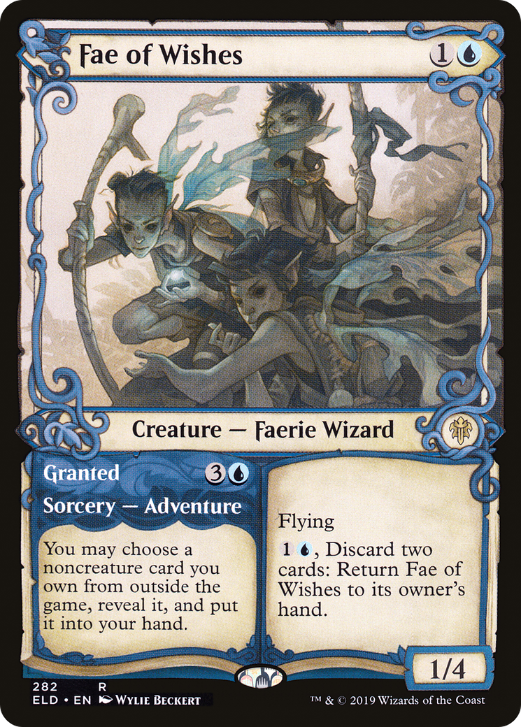 Fae of Wishes // Granted (ELD-282) [Throne of Eldraine] (Showcase) MTG Single Wizards of the Coast