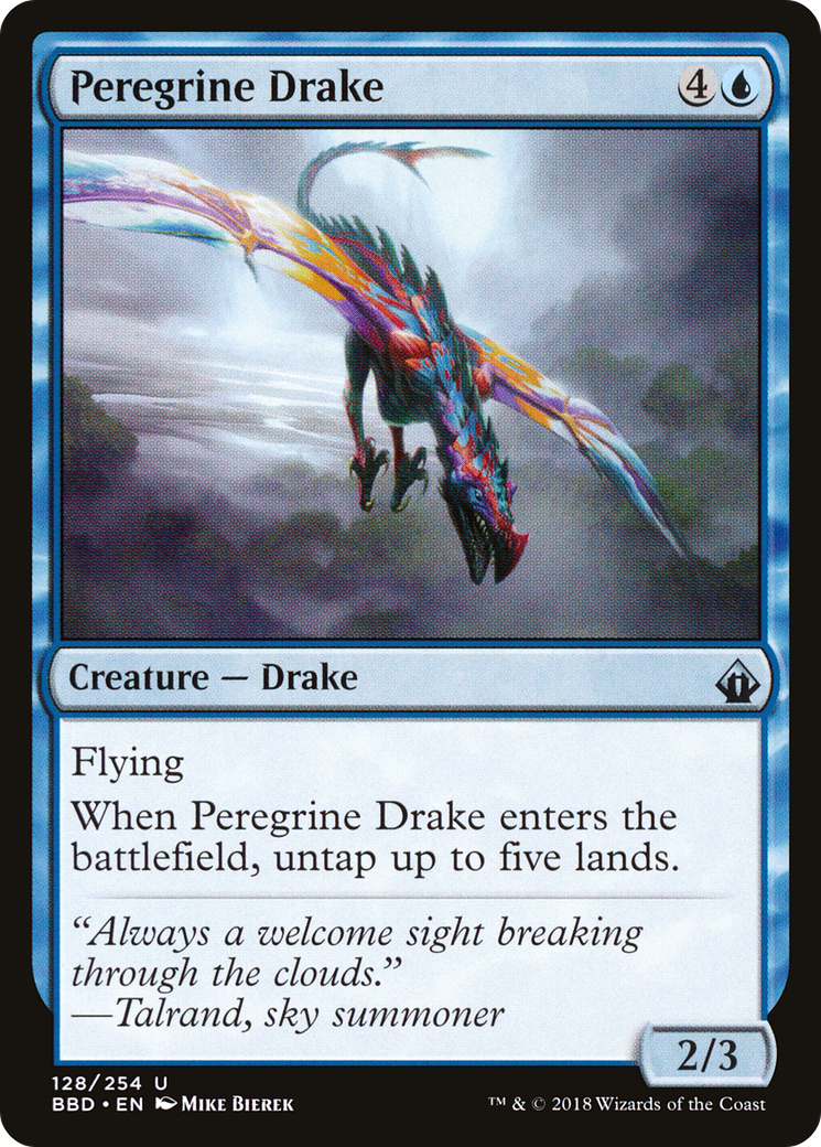 Peregrine Drake (BBD-128) [Battlebond] Foil MTG Single Wizards of the Coast
