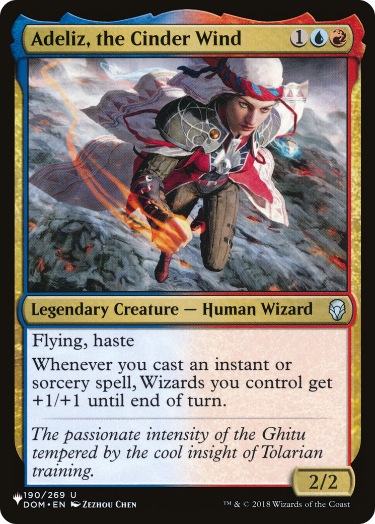 Adeliz, the Cinder Wind (LIST-DOM-190) [Mystery Booster] The List MTG Single Wizards of the Coast