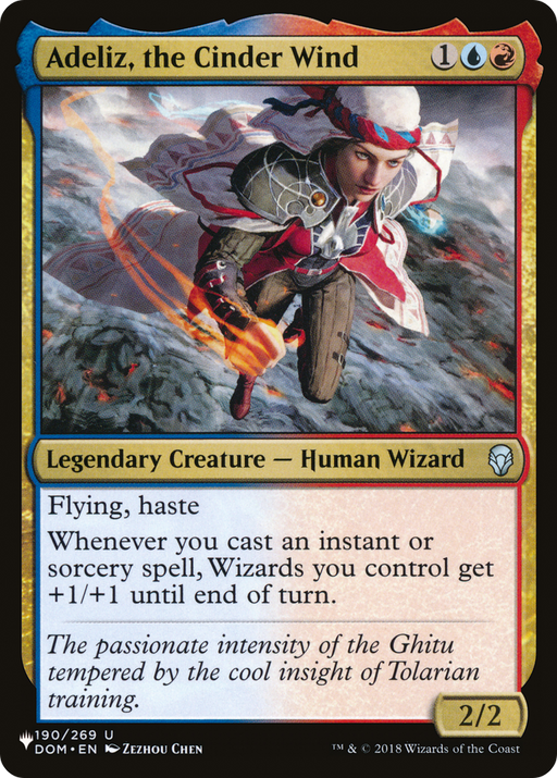 Adeliz, the Cinder Wind (LIST-DOM-190) [Mystery Booster] The List MTG Single Wizards of the Coast
