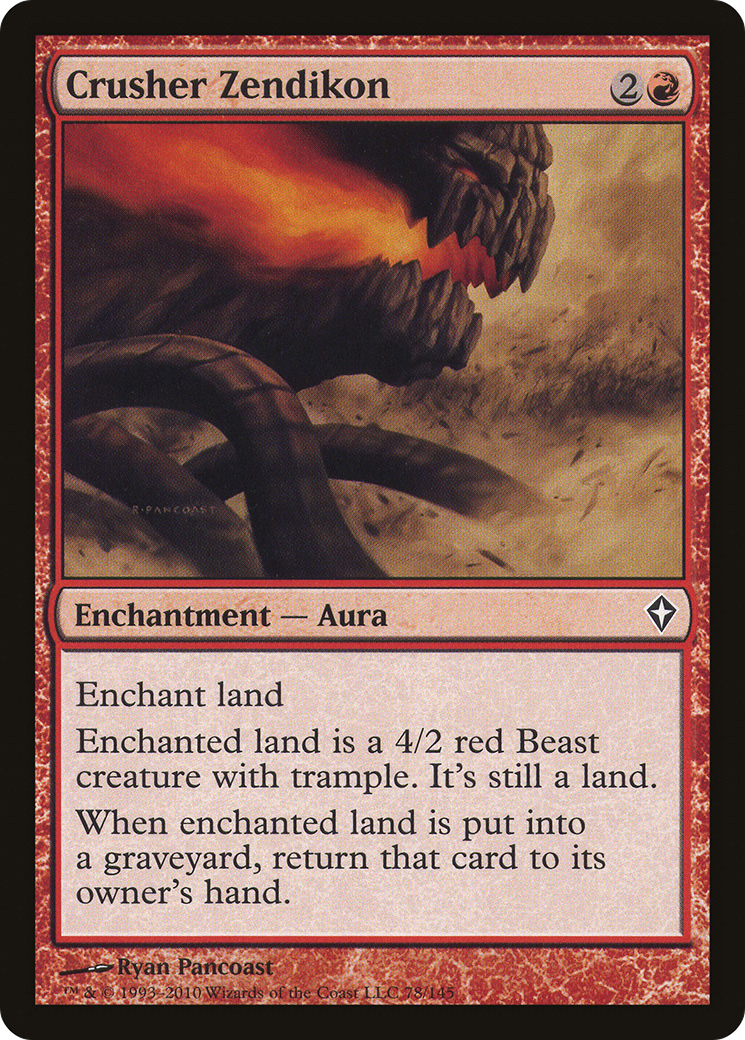 Crusher Zendikon (WWK-078) [Worldwake] MTG Single Wizards of the Coast