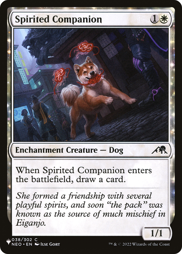 Spirited Companion (LIST-NEO-38) [Mystery Booster] The List MTG Single Wizards of the Coast