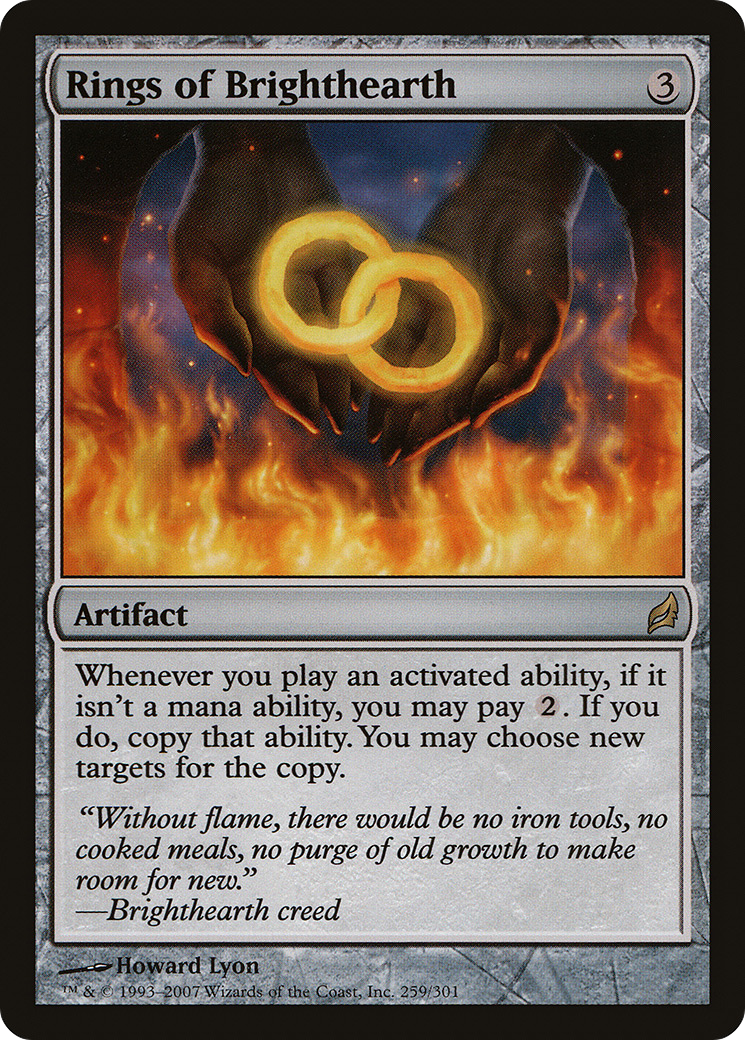 Rings of Brighthearth (LRW-259) [Lorwyn] Foil MTG Single Wizards of the Coast