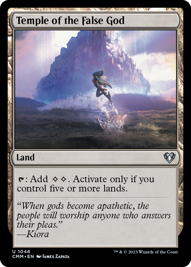 Temple of the False God (CMM-1046) [Commander Masters] MTG Single Wizards of the Coast