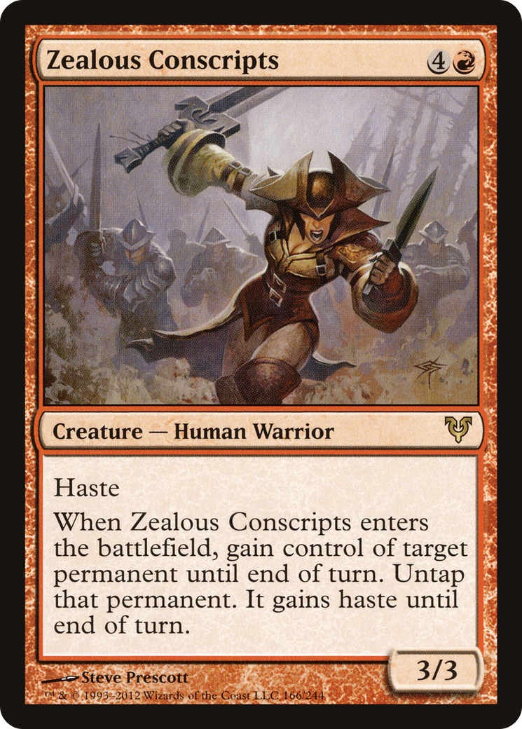 Zealous Conscripts (AVR-166) [Avacyn Restored] MTG Single Wizards of the Coast