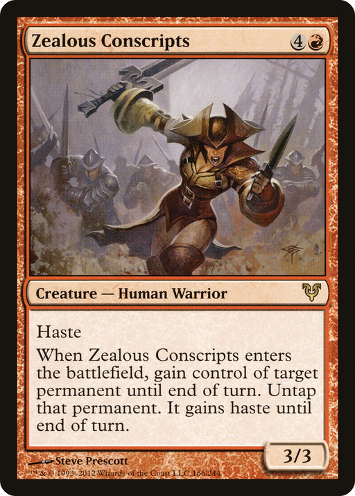 Zealous Conscripts (AVR-166) [Avacyn Restored] MTG Single Wizards of the Coast