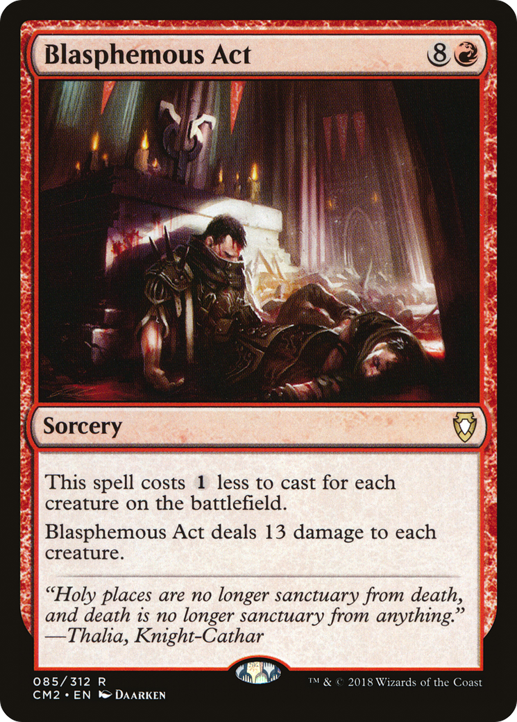 Blasphemous Act (CM2-085) [Commander Anthology Volume II] MTG Single Wizards of the Coast