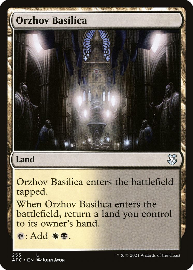 Orzhov Basilica (AFC-253) [Forgotten Realms Commander] MTG Single Wizards of the Coast