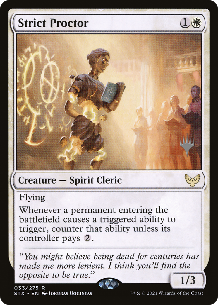 Strict Proctor (PPSTX-033) [Strixhaven: School of Mages Promos] MTG Single Wizards of the Coast