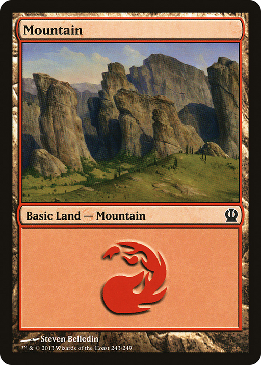 Mountain (THS-243) [Theros] MTG Single Wizards of the Coast