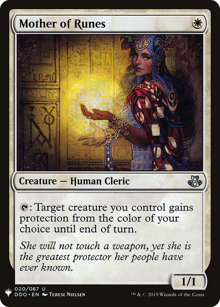 Mother of Runes (LIST-DDO-20) [Mystery Booster] The List MTG Single Wizards of the Coast