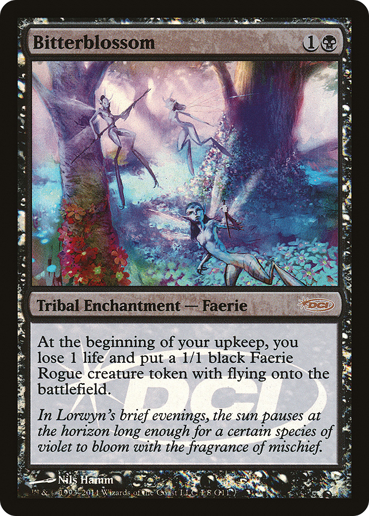 Bitterblossom (JDG-001) [Misc] Judge Gift Cards 2011 Foil MTG Single Wizards of the Coast