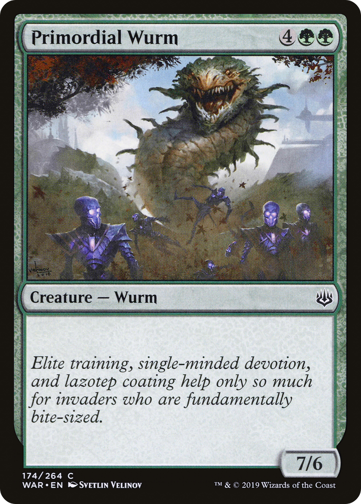 Primordial Wurm (WAR-174) [War of the Spark] Foil MTG Single Wizards of the Coast