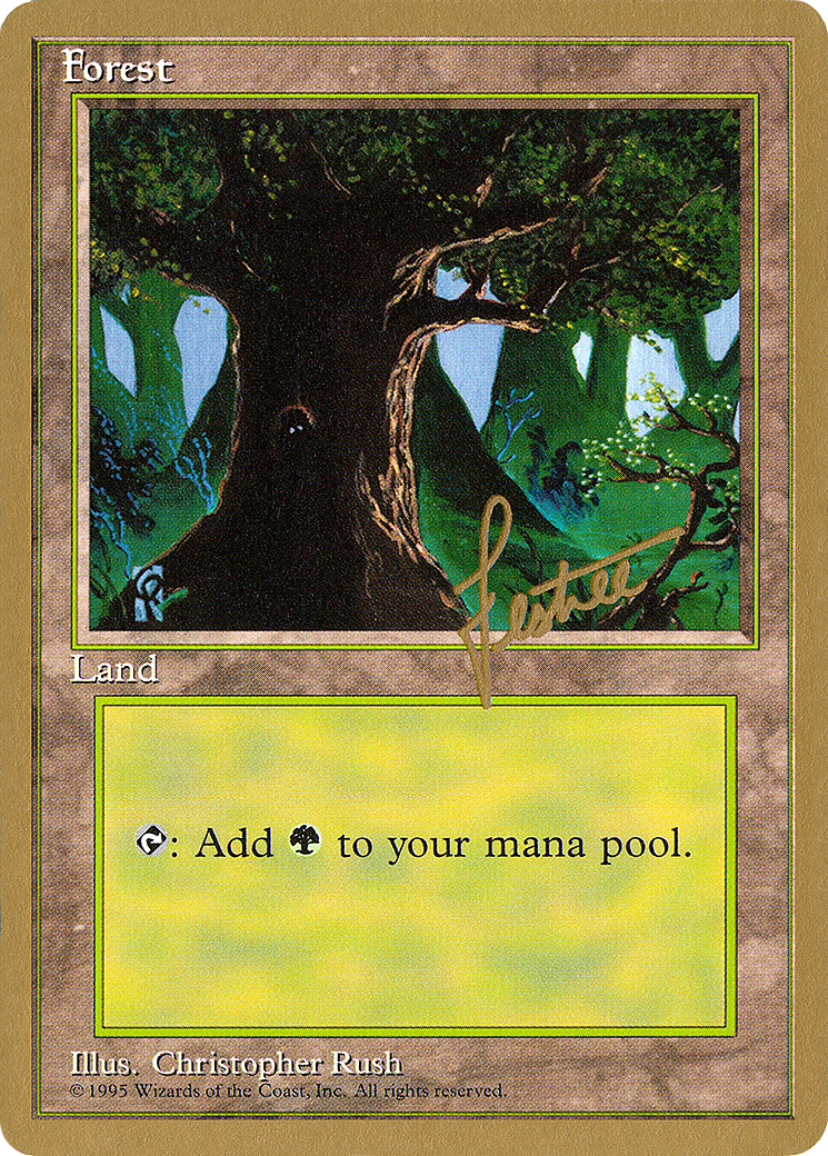 Forest (WCD-BL377) [Misc] Pro Tour Collector Set MTG Single Wizards of the Coast