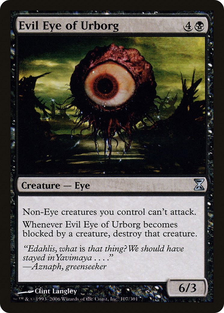 Evil Eye of Urborg (TSP-107) [Time Spiral] MTG Single Wizards of the Coast
