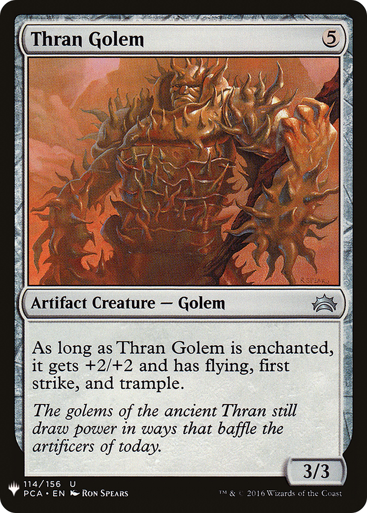 Thran Golem (LIST-114) [Mystery Booster] The List MTG Single Wizards of the Coast