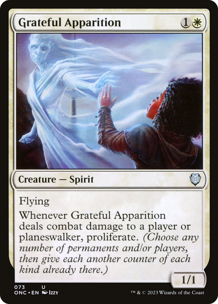 Grateful Apparition (ONC-073) [Phyrexia: All Will Be One Commander] MTG Single Wizards of the Coast