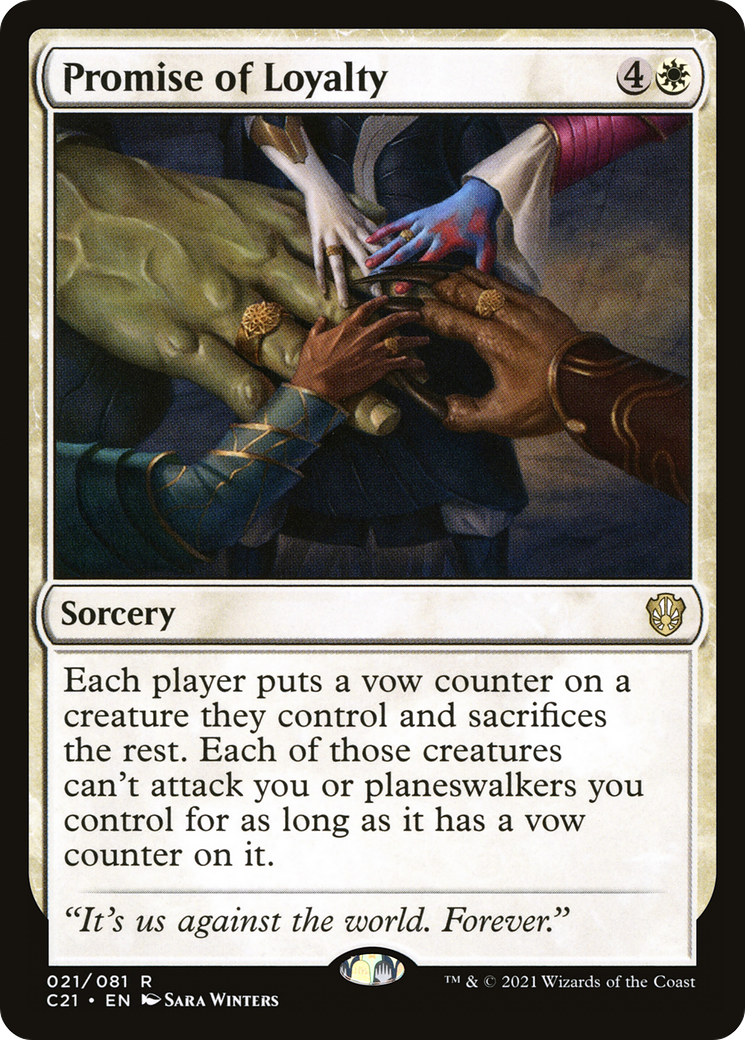 Promise of Loyalty (C21-021) [Commander 2021] MTG Single Wizards of the Coast