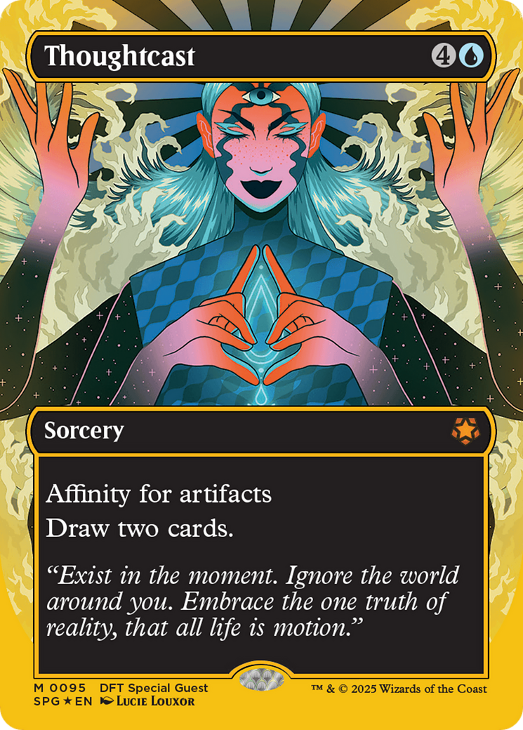 Thoughtcast (SPG-095) [Special Guests] (Borderless) Foil MTG Single Wizards of the Coast