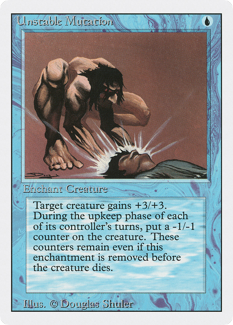 Unstable Mutation (3ED-) [Revised Edition] MTG Single Wizards of the Coast