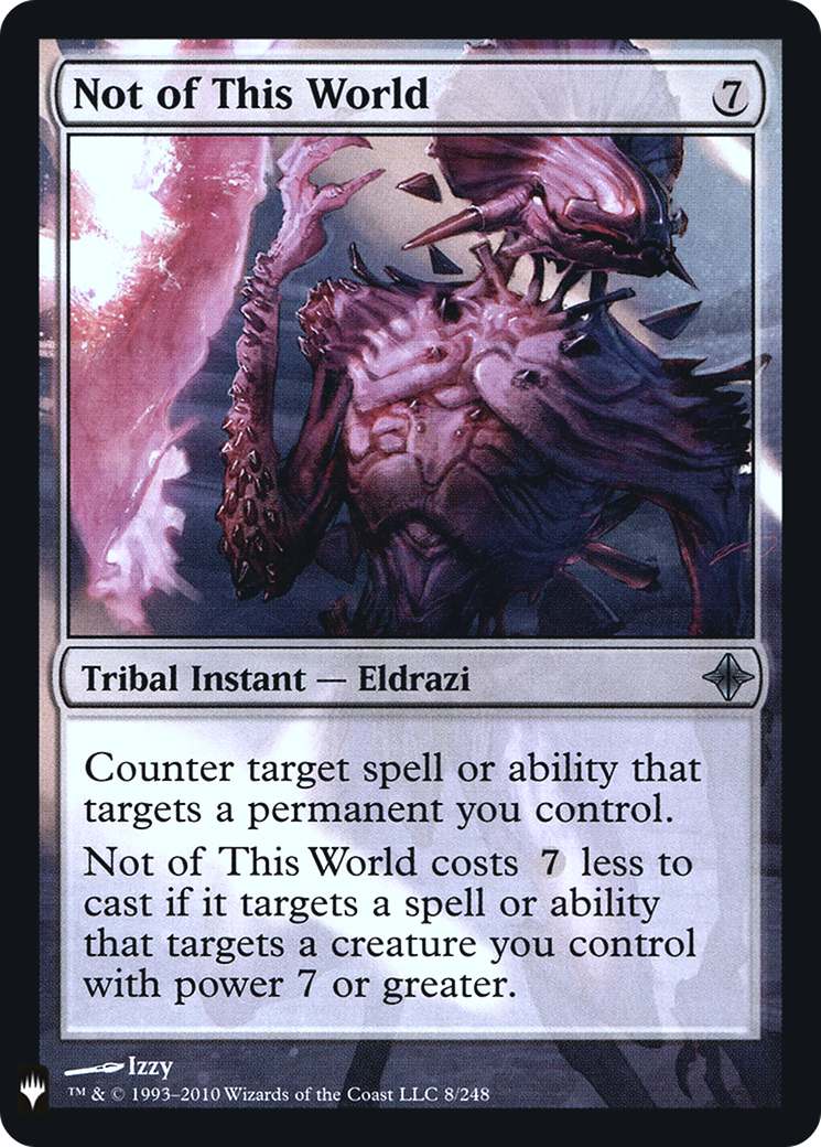 Not of This World (LIST-ROE-8) [Mystery Booster] The List Foil MTG Single Wizards of the Coast