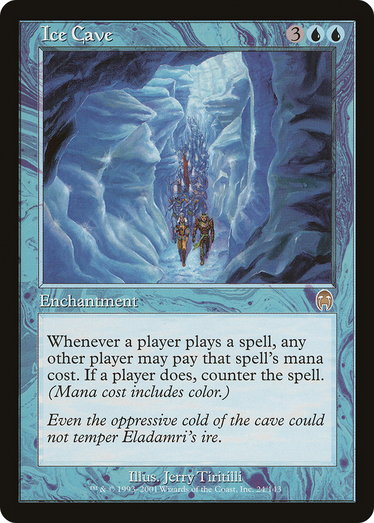 Ice Cave (APC-024) [Apocalypse] Foil MTG Single Wizards of the Coast