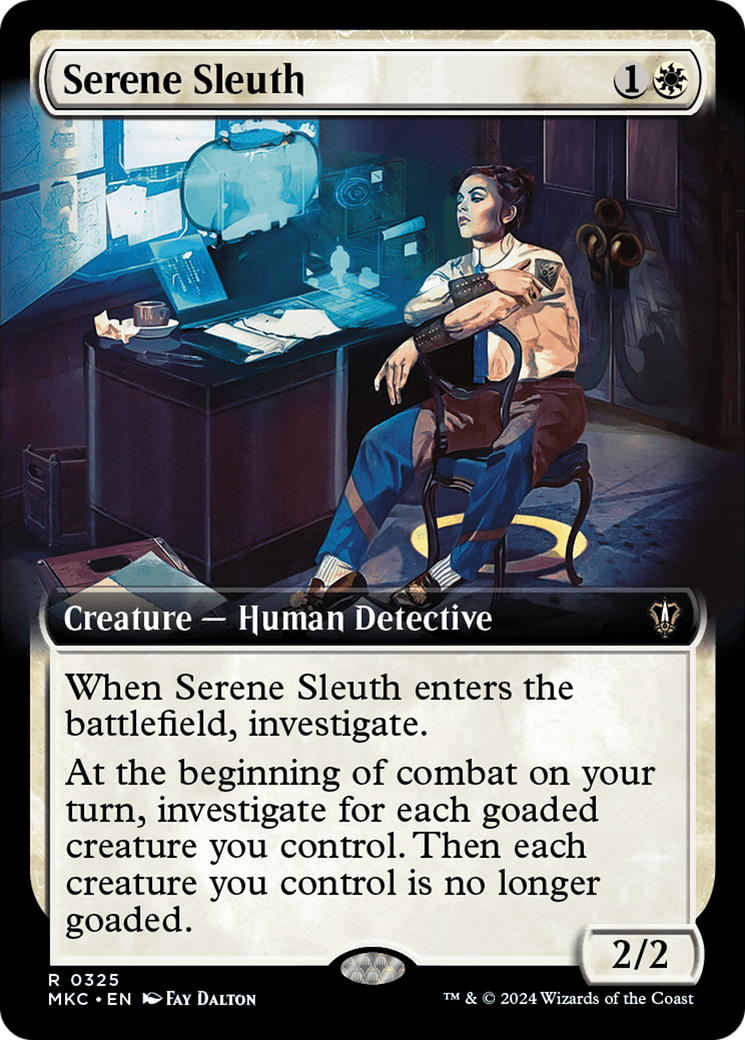 Serene Sleuth (MKC-325) [Murders at Karlov Manor Commander] (Extended Art) MTG Single Wizards of the Coast