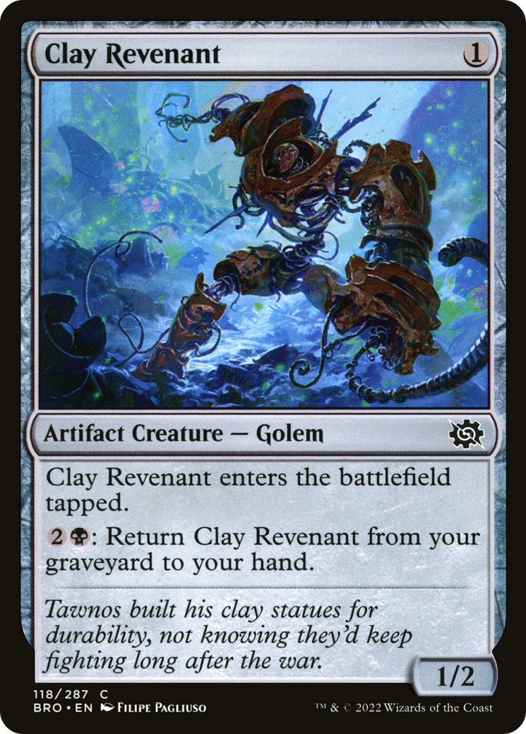 Clay Revenant (BRO-118) [The Brothers' War] Foil MTG Single Wizards of the Coast