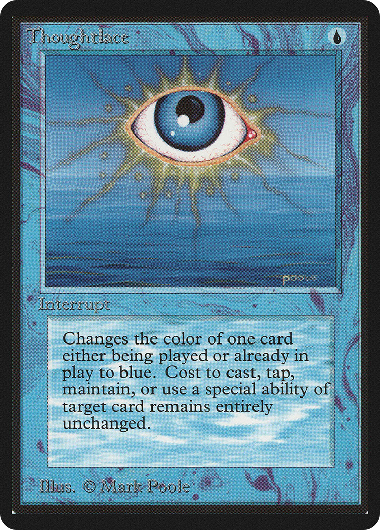 Thoughtlace (LEB-) [Oldschool] Limited Edition Beta MTG Single Wizards of the Coast