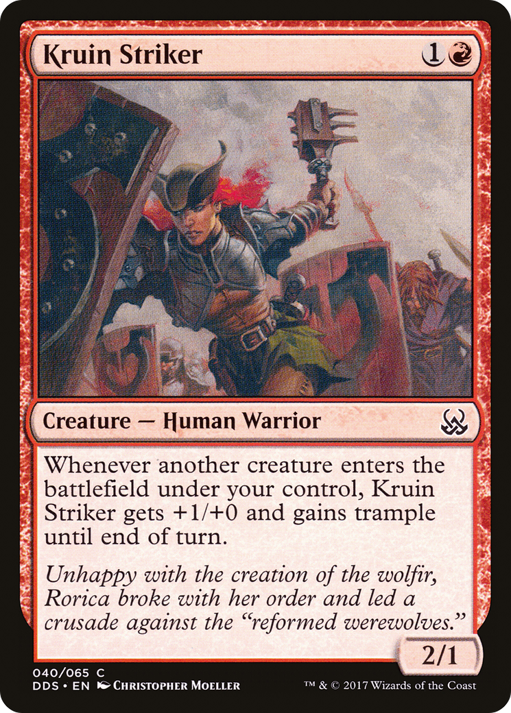 Kruin Striker (DDS-040) [Misc] Duel Decks: Mind vs. Might MTG Single Wizards of the Coast