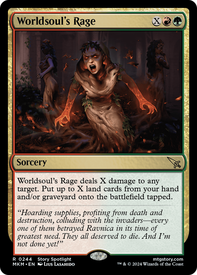 Worldsoul's Rage (MKM-244) [Murders at Karlov Manor] Foil MTG Single Murders at Karlov Manor