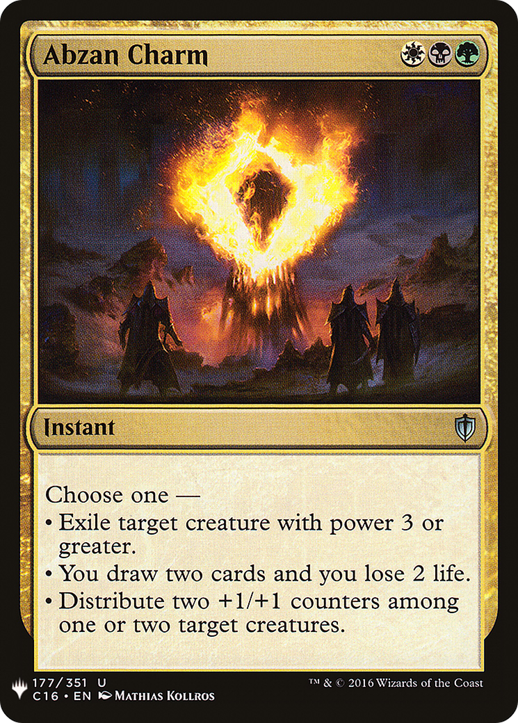 Abzan Charm (LIST-177) [Mystery Booster] The List MTG Single Wizards of the Coast