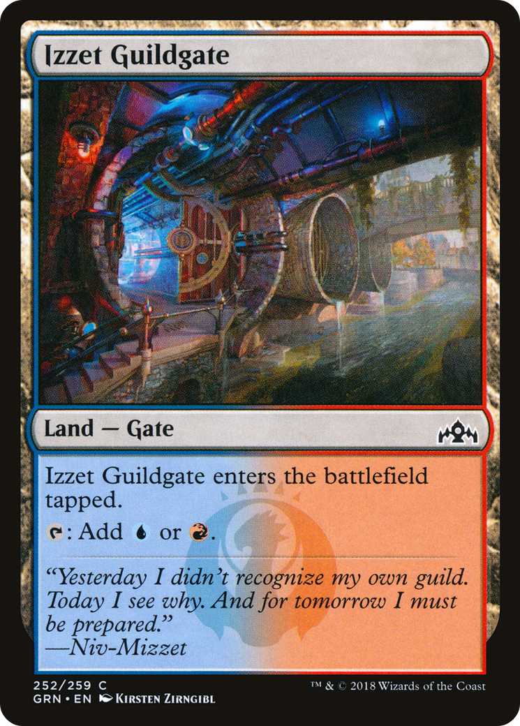 Izzet Guildgate (GRN-252) [Guilds of Ravnica] Foil MTG Single Wizards of the Coast