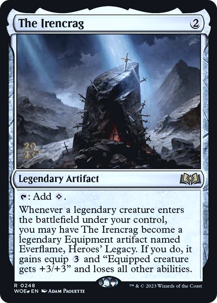 The Irencrag (PRE-248) [Wilds of Eldraine Promos] Foil MTG Single Wizards of the Coast